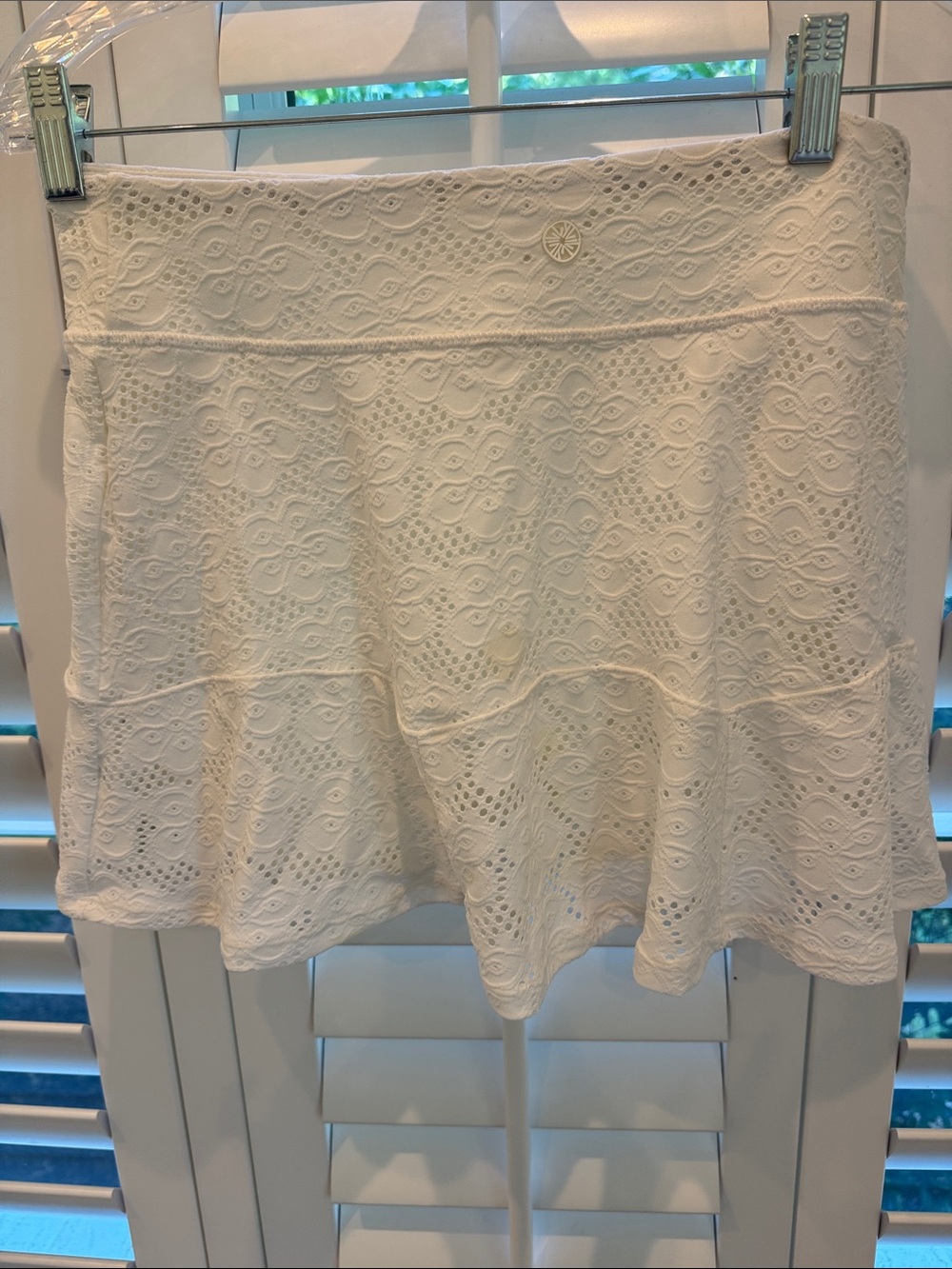 Lilly Pulitzer Luxletic Corrine Skort In Resort White Floral Stretch - Picture 4 of 6